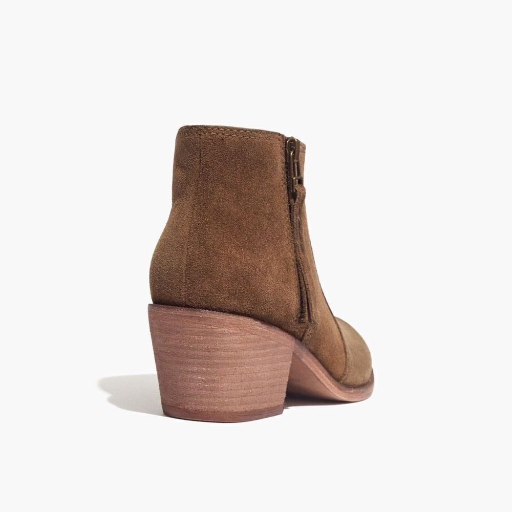 ✨Madewell Janice Ankle Boots Olive Suede Shoes✨ - Picture 3 of 9